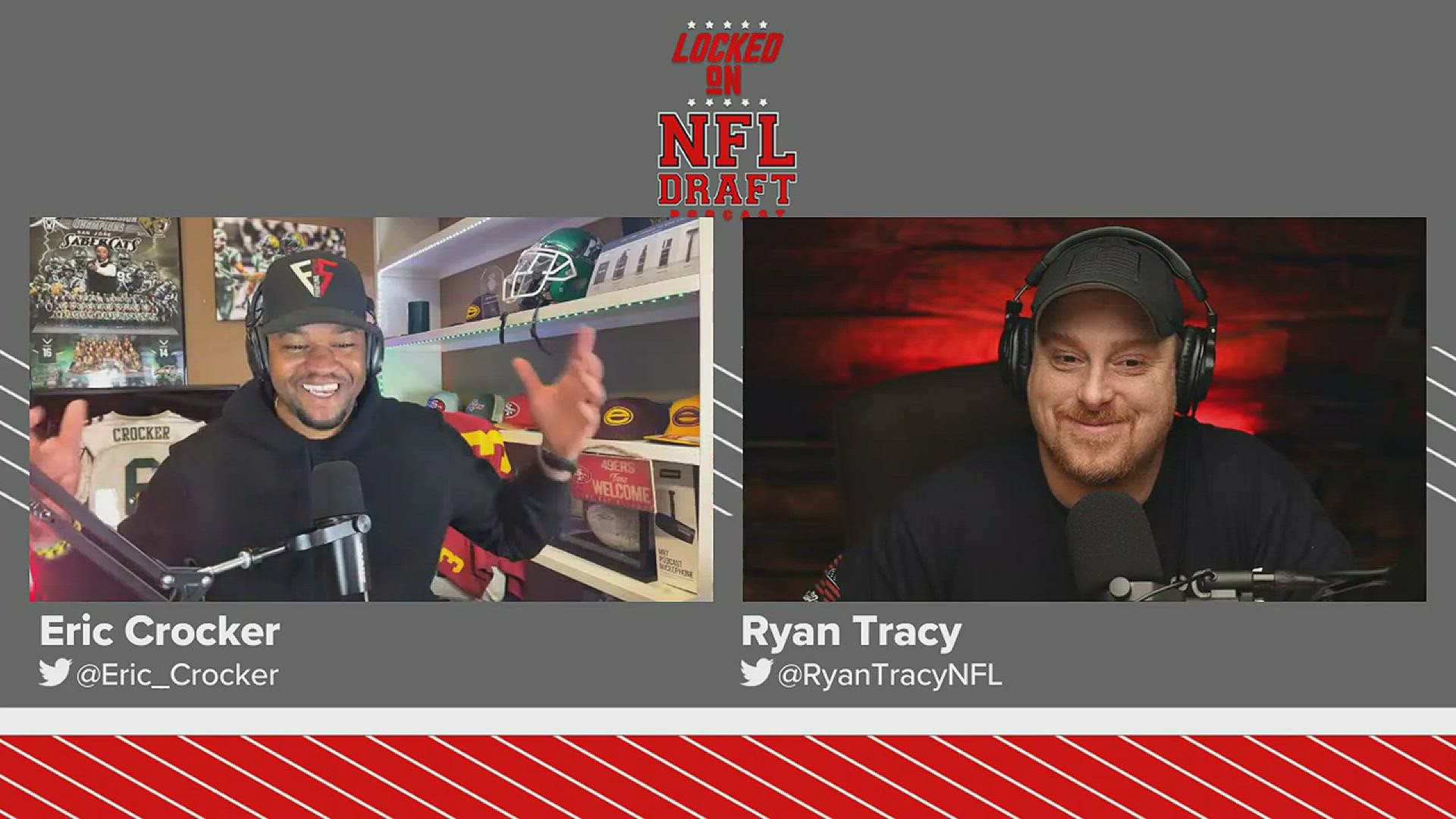 It's Mock Draft Monday on the Locked On NFL Draft podcast. Eric Crocker goes through his latest first round mock draft as he and Ryan Tracy analyze the picks.