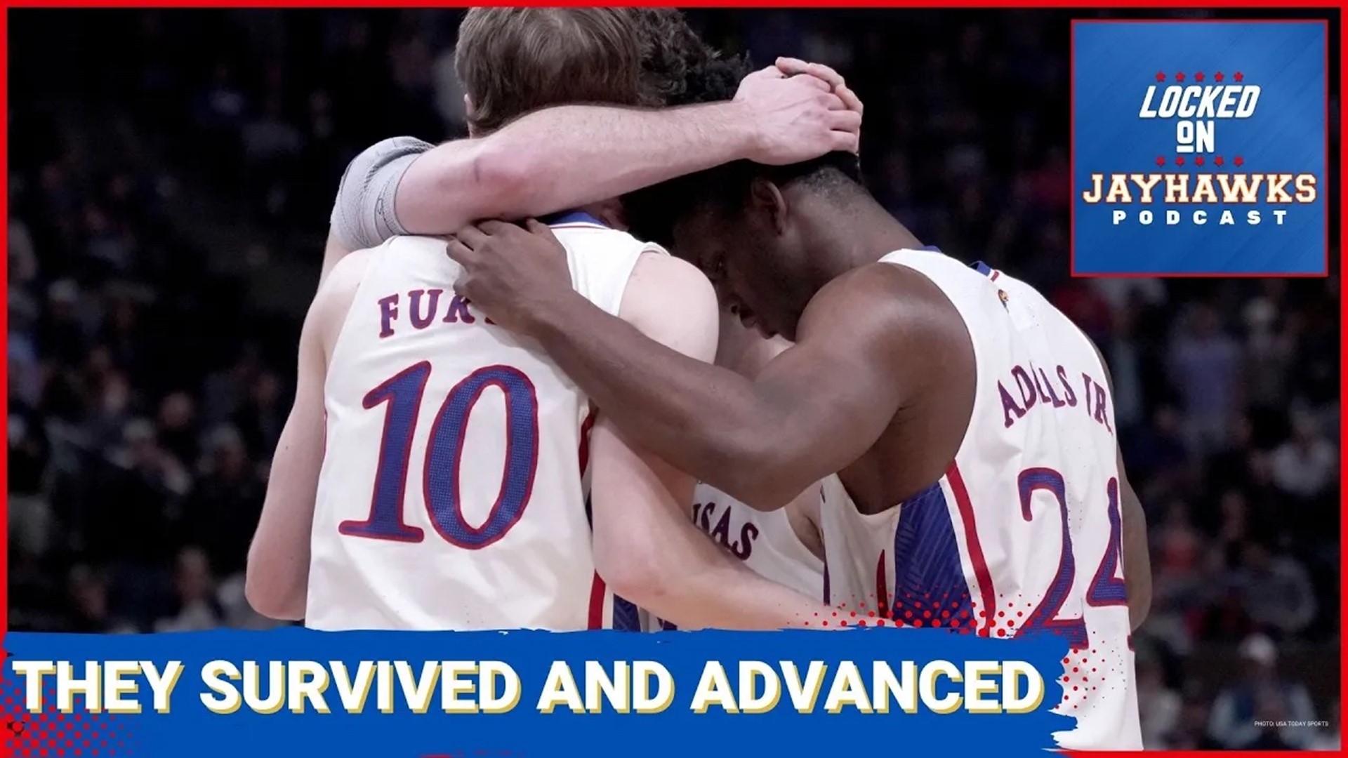 Recap of 4-seed Kansas Jayhawks men's basketball surviving and advancing by 13-seed Samford Bulldogs in the first round of the 2024 NCAA Tournament.
