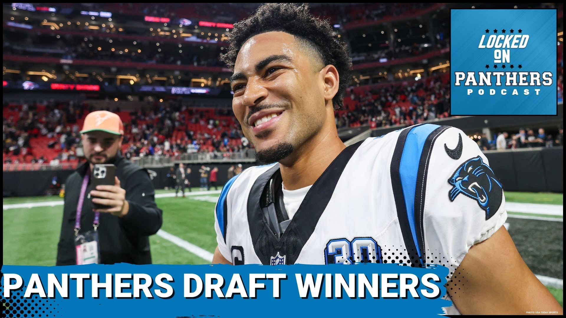 Which returning players for the Carolina Panthers benefited the most from the 2025 draft, and which players are now in jeopardy of being cut from their roster?