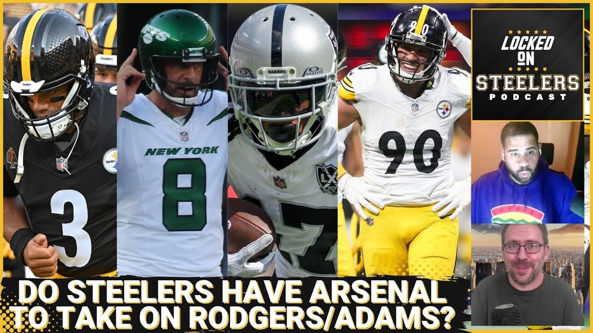 The Pittsburgh Steelers didn't trade for Davante Adams, and now they face the star receiver with Aaron Rodgers and the New York Jets.