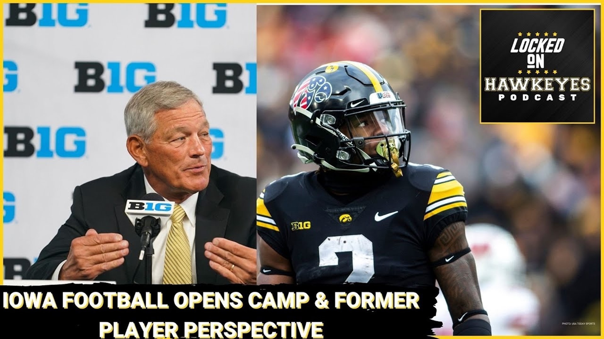 What is the opening of Iowa football camp like & gambling investigation  from a player perspective