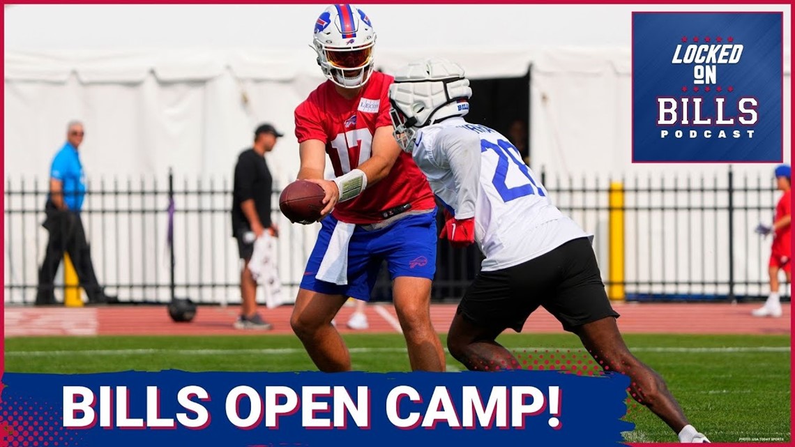 Josh Allen thrills crowd, Stefon Diggs sits out first open training camp  practice