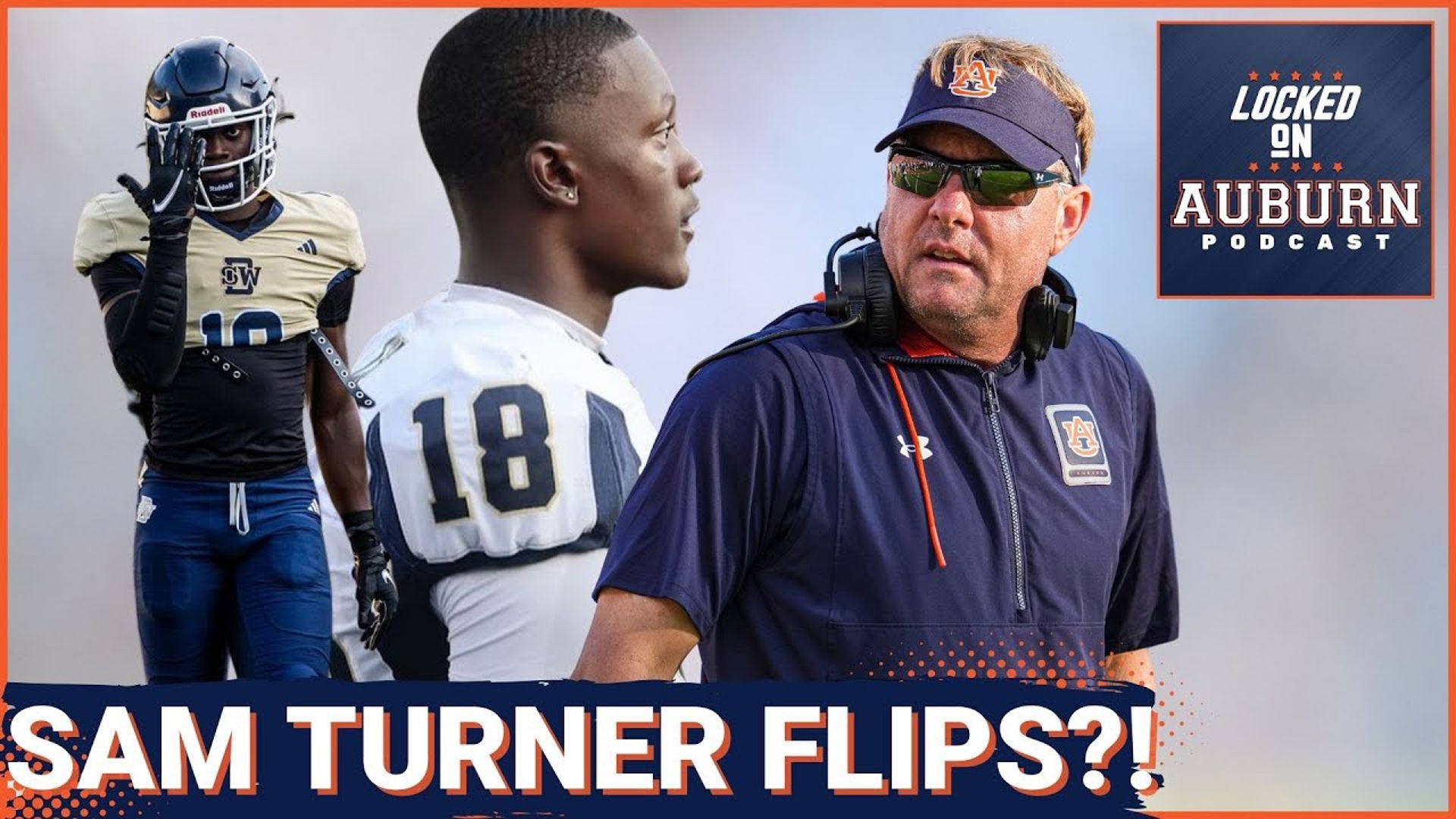 REACTION: Sam Turner FLIPS to Auburn from Georgia Tech - Auburn Tigers Podcast