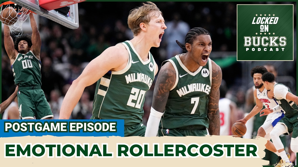 Bucks deal with Giannis Antetokounmpo trade rumors and injury THEN deliver a gritty win over Pistons | Milwaukee Bucks Podcast