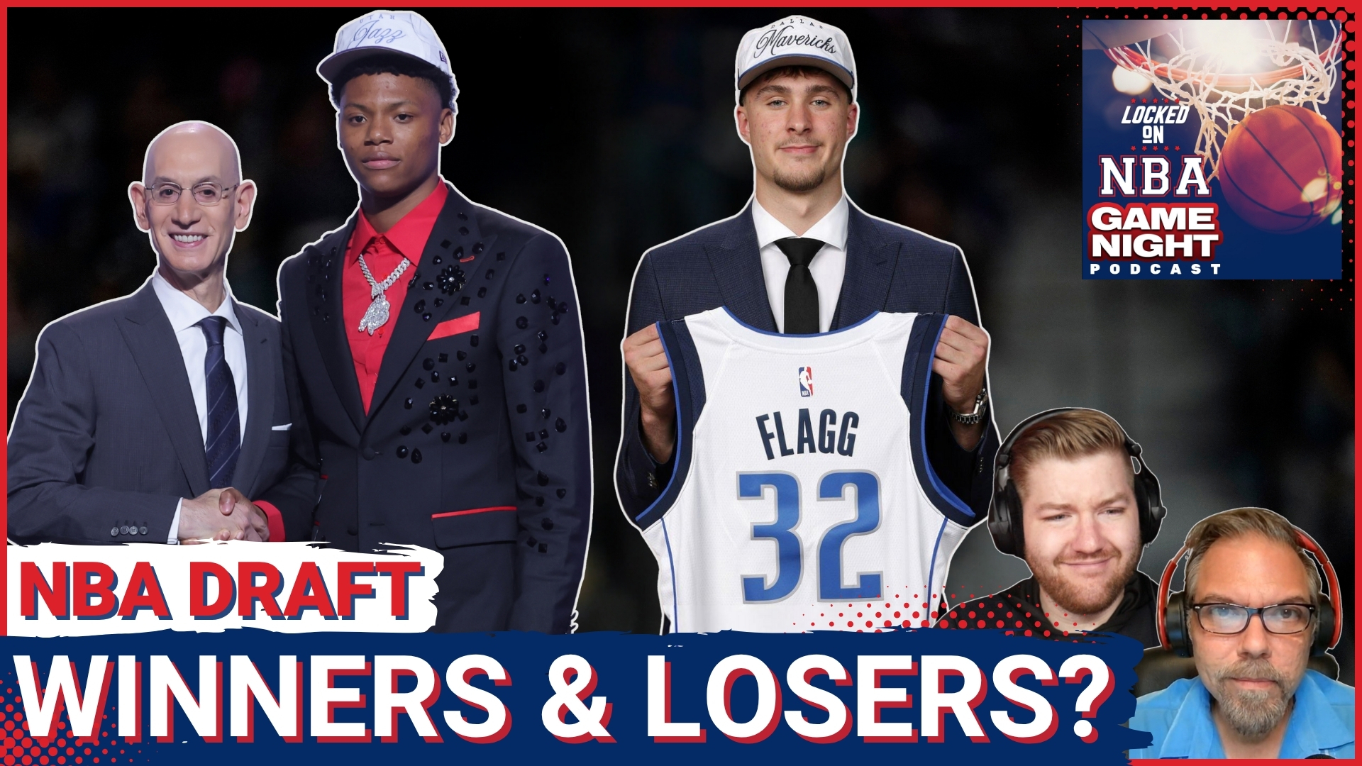 GAME NIGHT: NBA Draft WINNERS & LOSERS | Mavs LAND Flagg | Jazz GAMBLE On Ace Bailey | Pelicans DISASTER Trade?