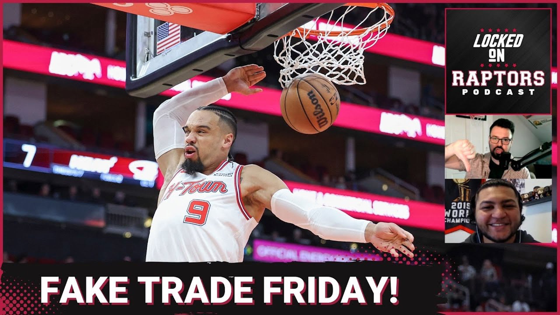 In Episode 1658, Sean Woodley is joined by Zulfi Sheikh (Raptors Republic, CEBL, Sportsnet) to run through six fake Toronto Raptors fake trade ideas