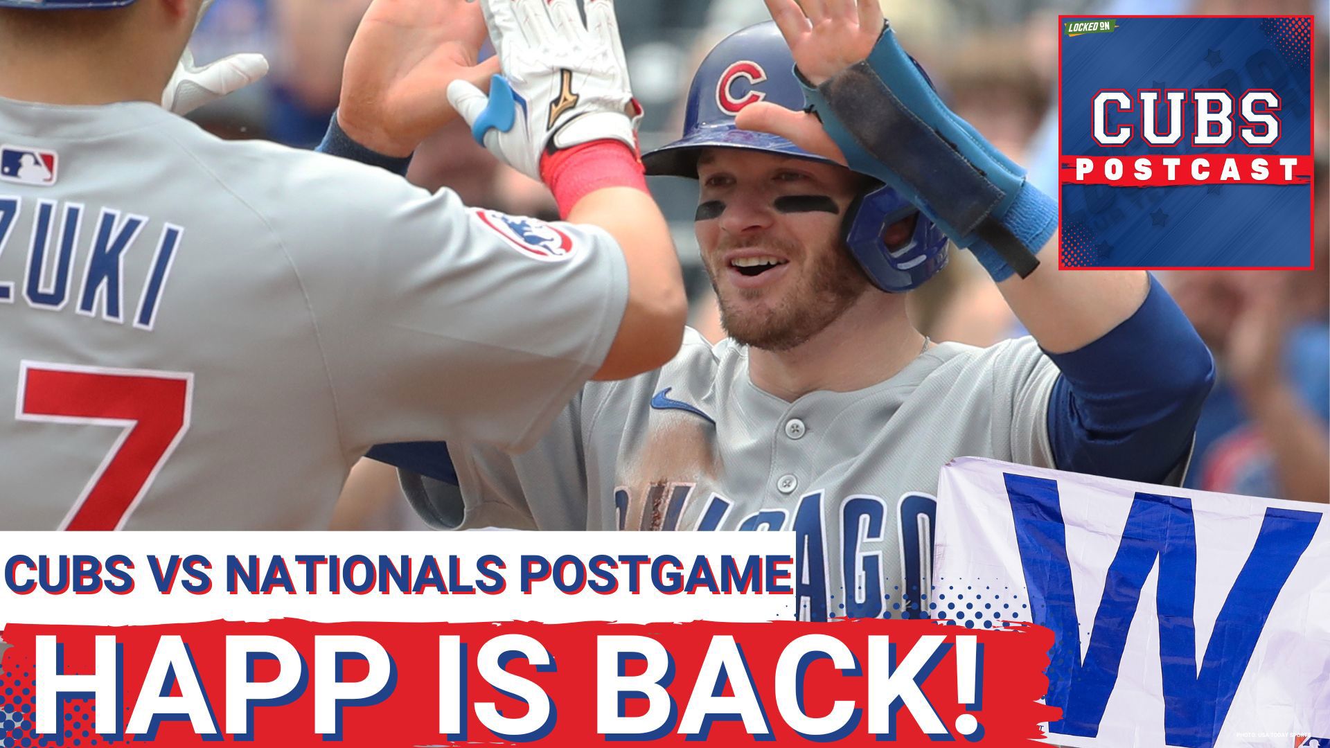Ian Happ hit a tank shot and had 4 RBI's as the Chicago Cubs win their 7th straight series and defeat the Nationals 7-1.