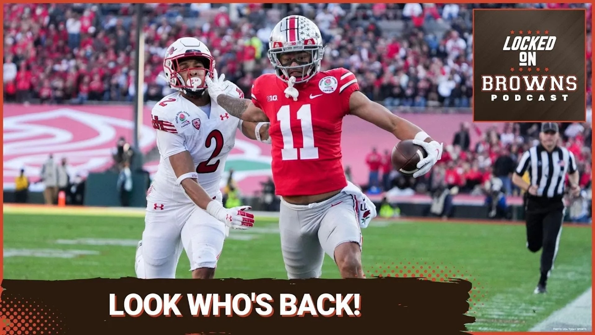 The top receiver targets for the Cleveland Browns following the 2023 NFL Combine include Ohio State Buckeyes star Jaxon Smith-Njigba.