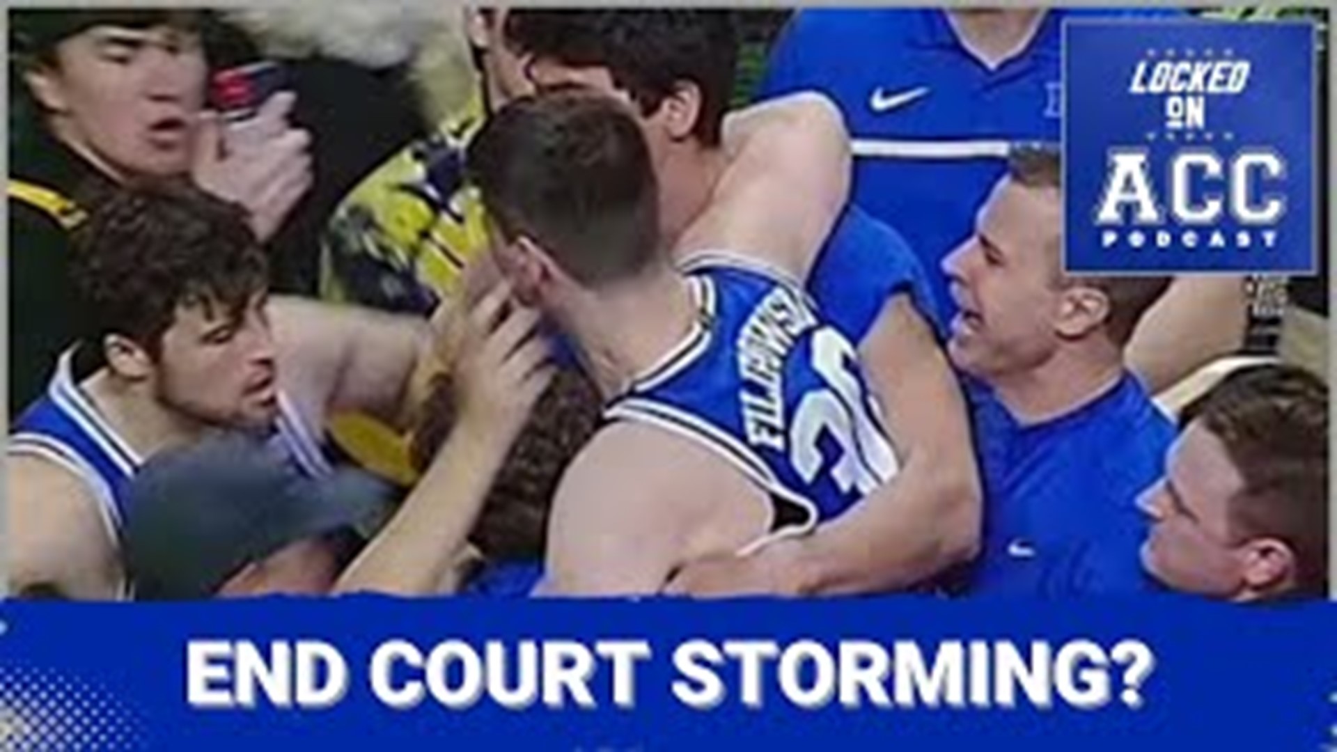 Time to End Court Storming? Duke Player Kyle Filipowski Hurt After Wake Forest Loss