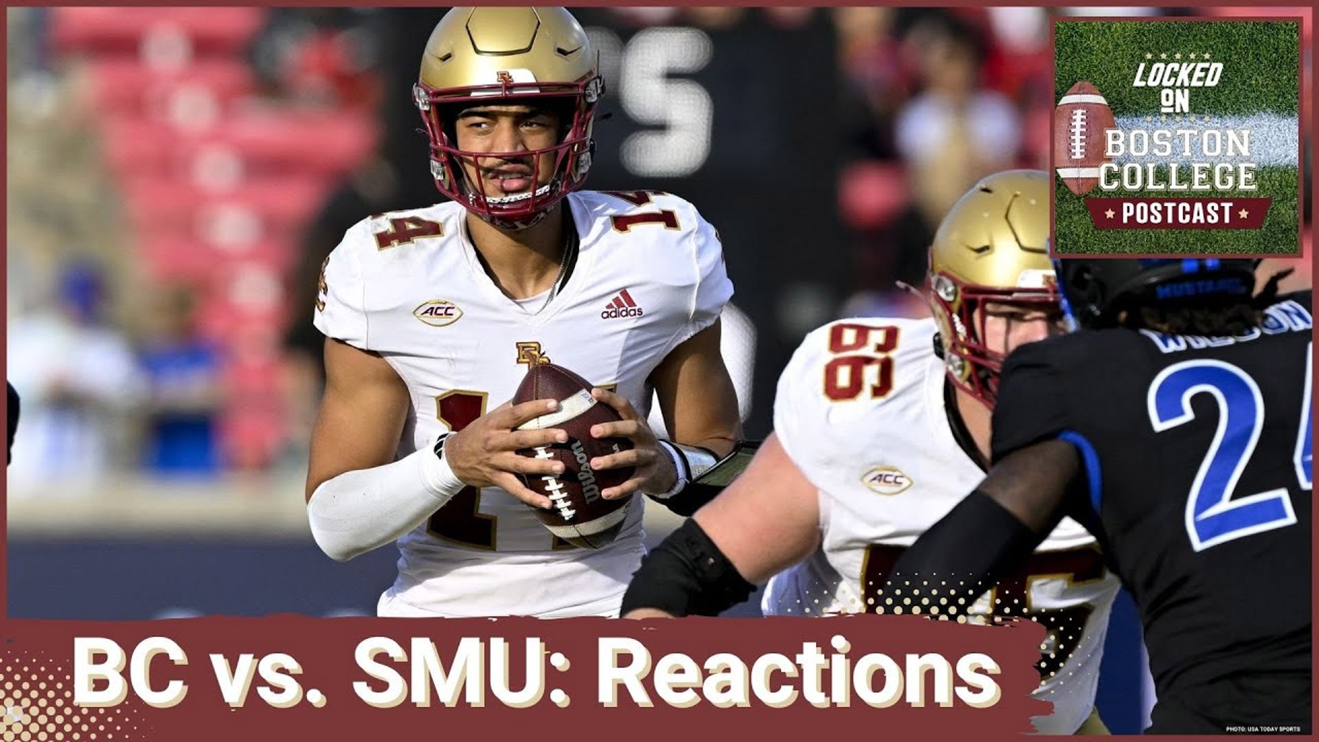 Boston College and SMU battled in Dallas, as Grayson James got his start under Bill O'Brien after Thomas Castellanos left the program earlier this week.