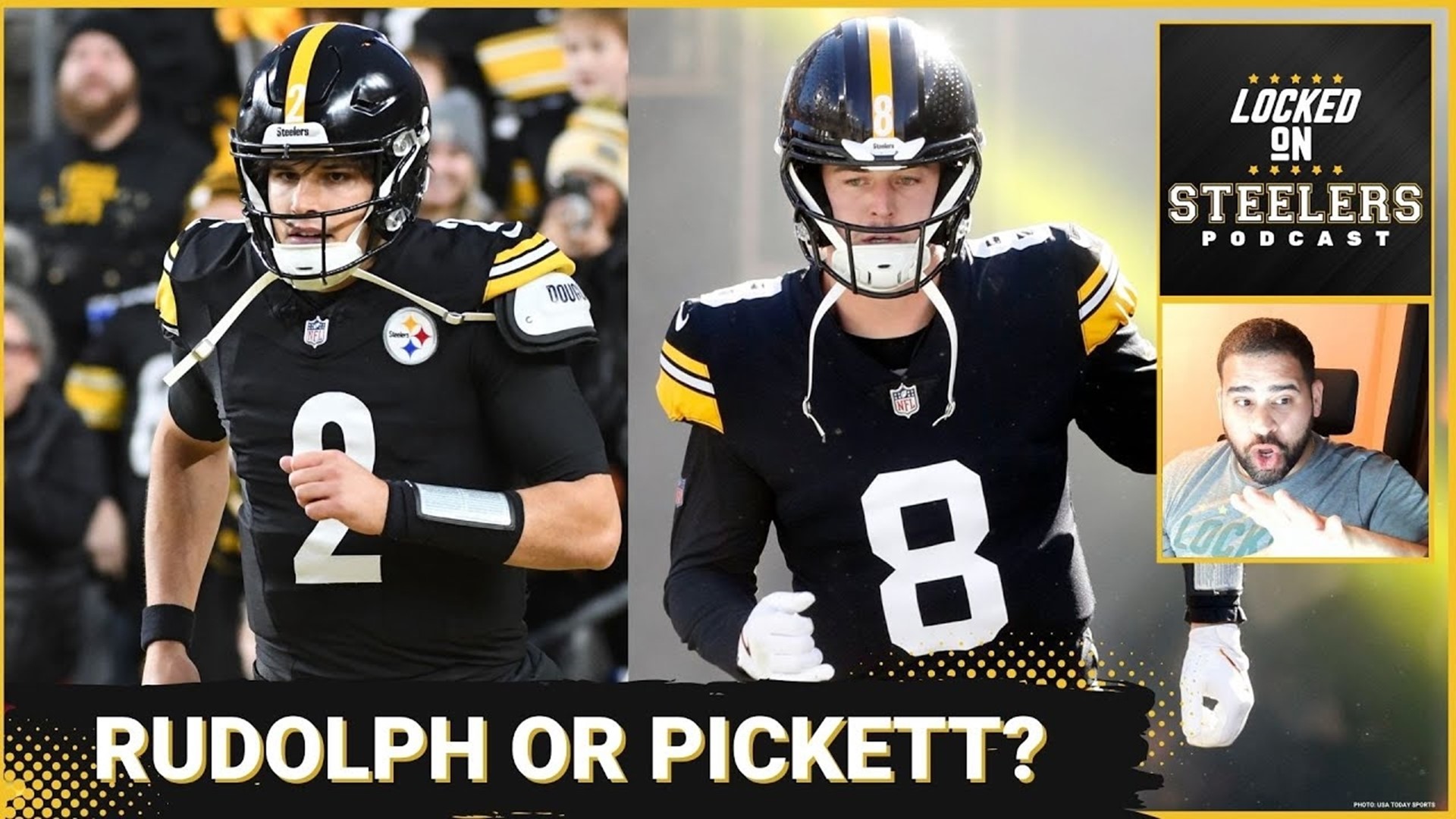 The Pittsburgh Steelers have a big question: do they start Kenny Pickett or Mason Rudolph against the Seattle Seahawks?