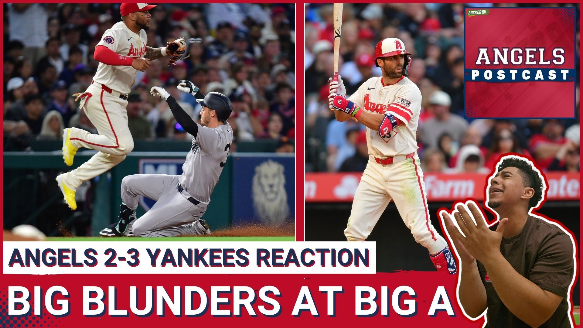 Matthew Lugo's drop in the 6th gave New York a decisive unearned run, and Rodon held Los Angeles scoreless through 7 before a 9th-inning Halo comeback fell short