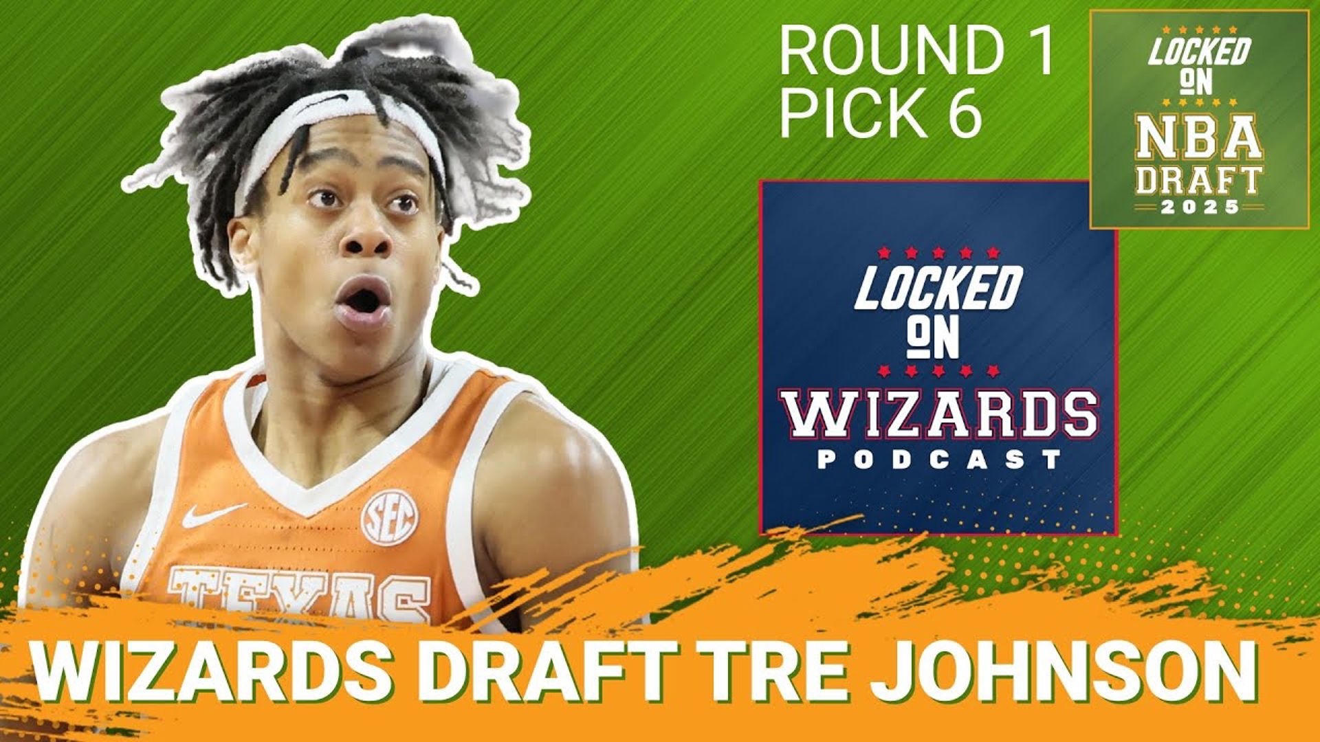 Washington Wizards Select Tre Johnson 6th Overall in NBA Draft | BEST Shooter in Draft?