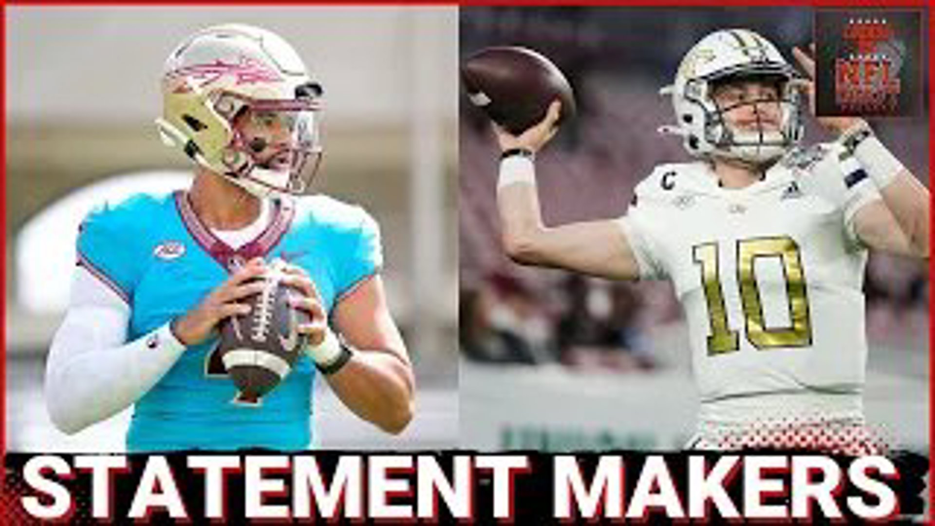 Florida State vs Georgia Tech kicks off the 2024 College Football season. Who are the 2025 NFL Draftable prospects you should keep your eyes on?