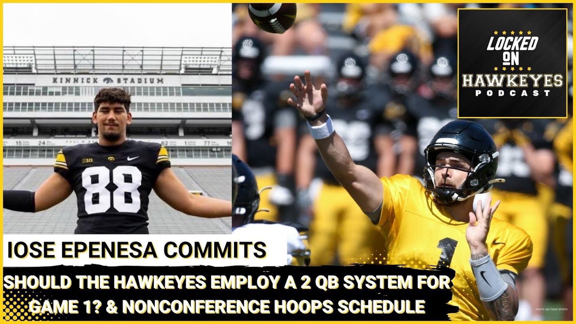 Five-Star Iose Epenesa Commits to Iowa Football! + Will We See a Two-Quarterback System in Game 1?