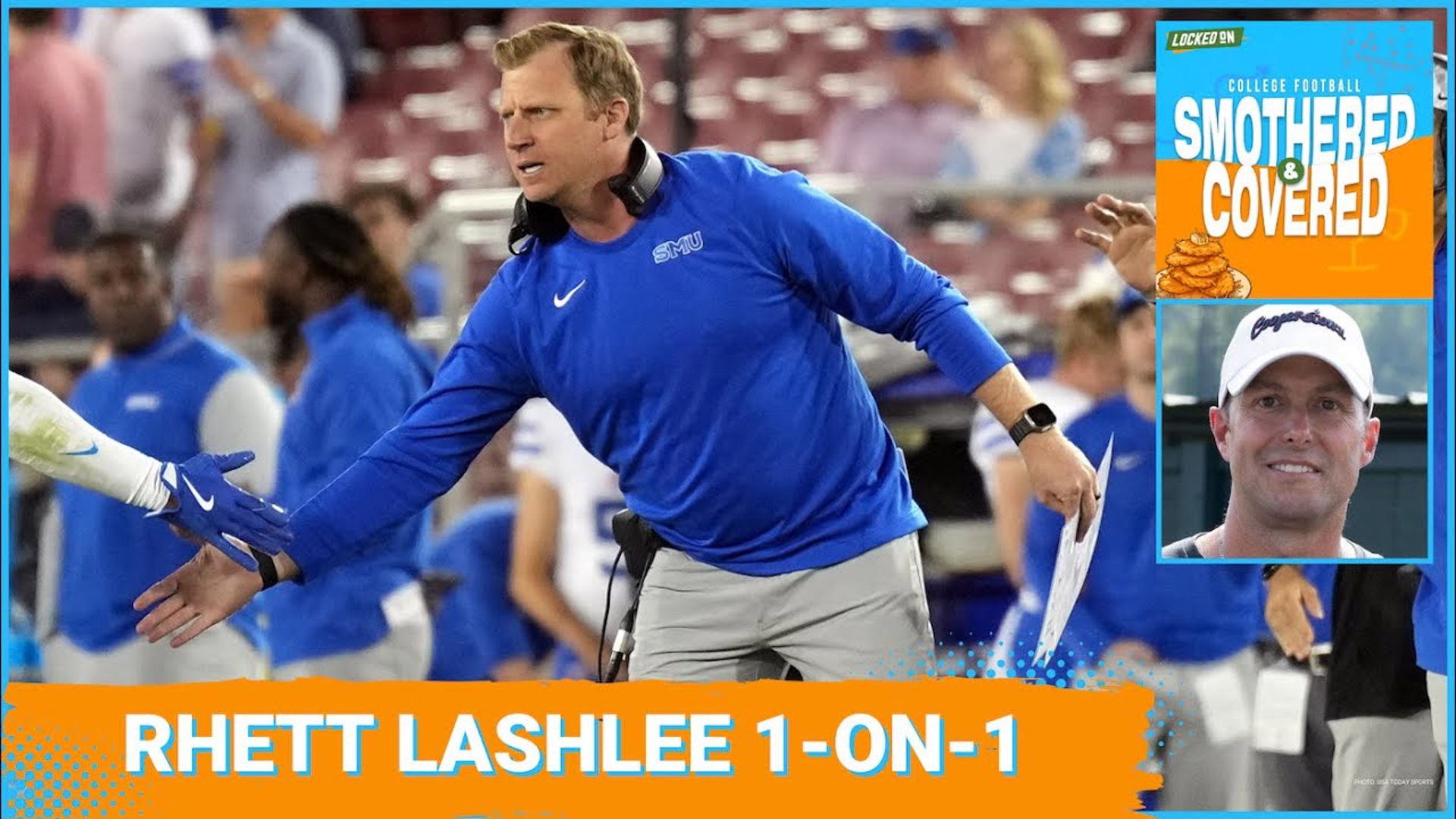 SMU coach Rhett Lashlee joins the show to talk about the moments leading up to the announcement that his Mustangs will play in the 12-team College Football Playoff.