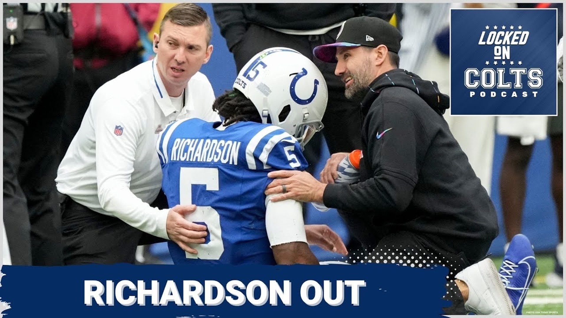 Moss upstages Taylor's return in Colts' 23-16 victory over Titans.  Richardson injures shoulder
