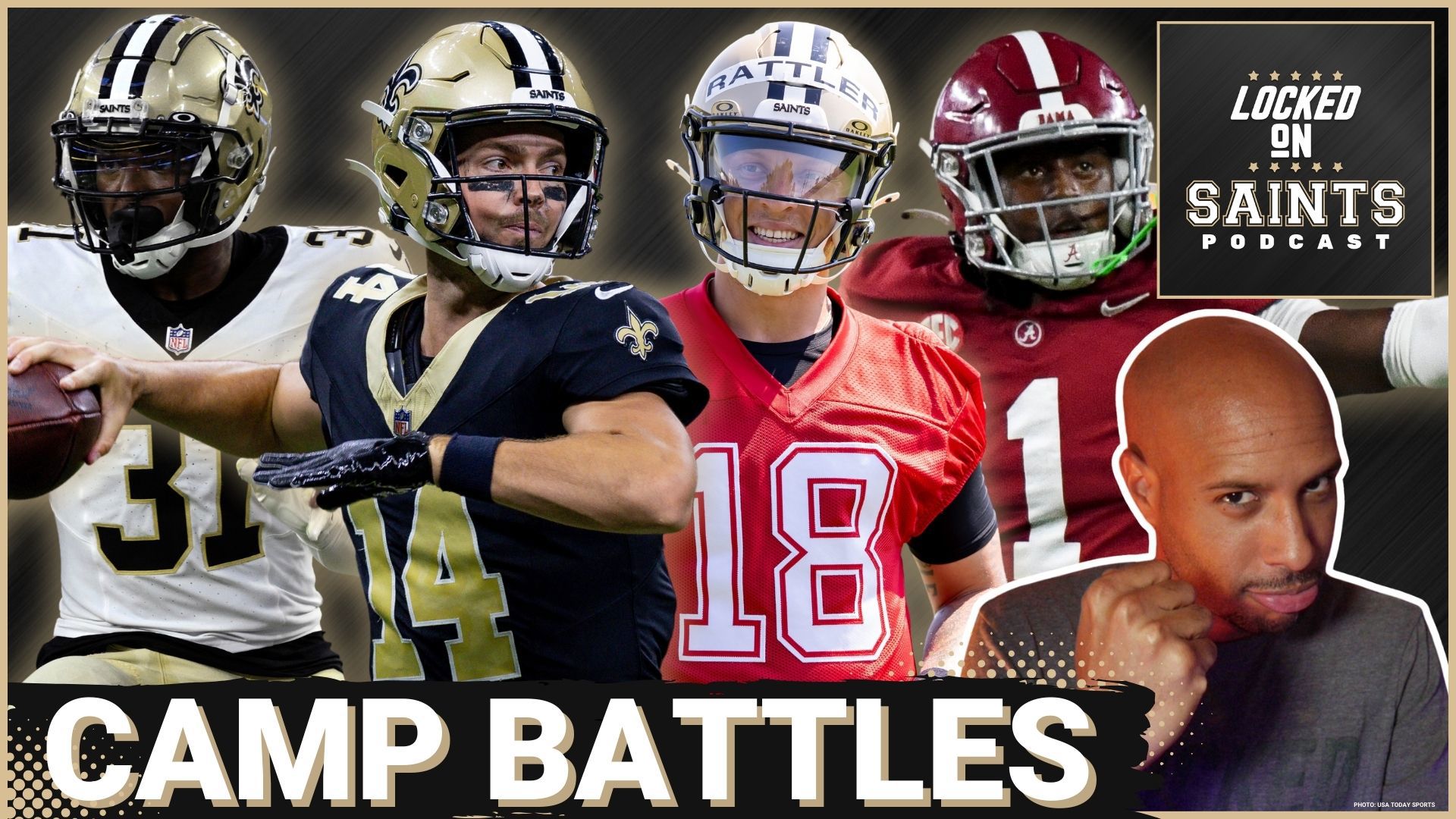 New Orleans Saints training camp is almost here. Jake Haener and Spencer Rattler's battle for QB2 will headline most of camp, but there are more position battles.