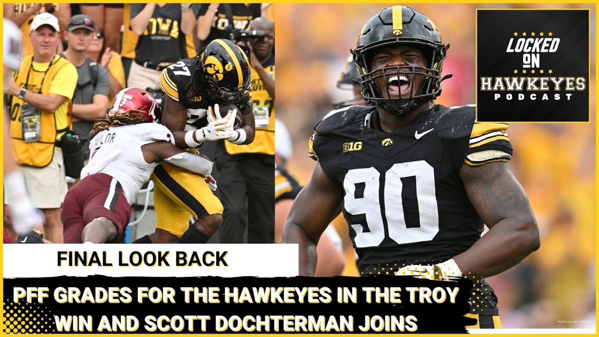 Iowa Football: PFF Grades after the Troy win, Scott Dochterman joins