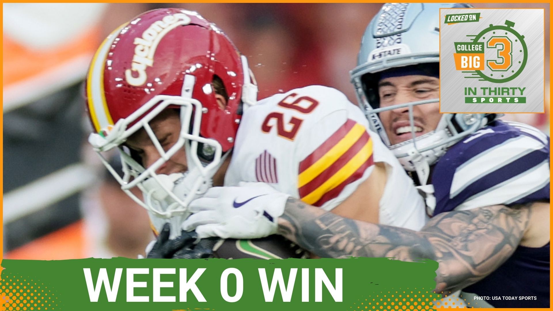 Iowa State takes the first college football game of the season against rival Kansas State in Ireland and Florida State's Mike Norvell has too much to prove.