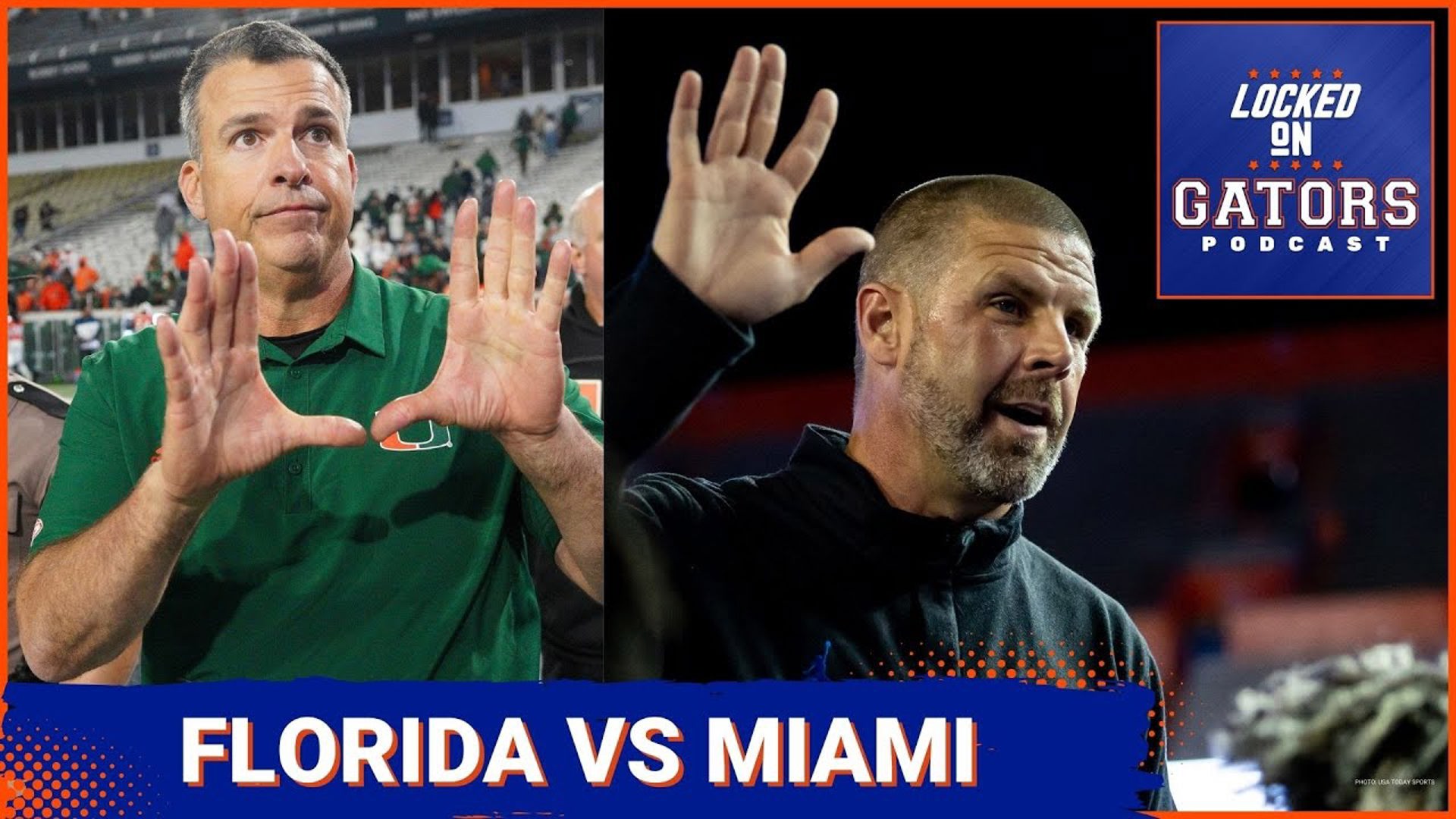 Florida Gators and Miami Hurricanes Billy Napier vs Mario Cristobal