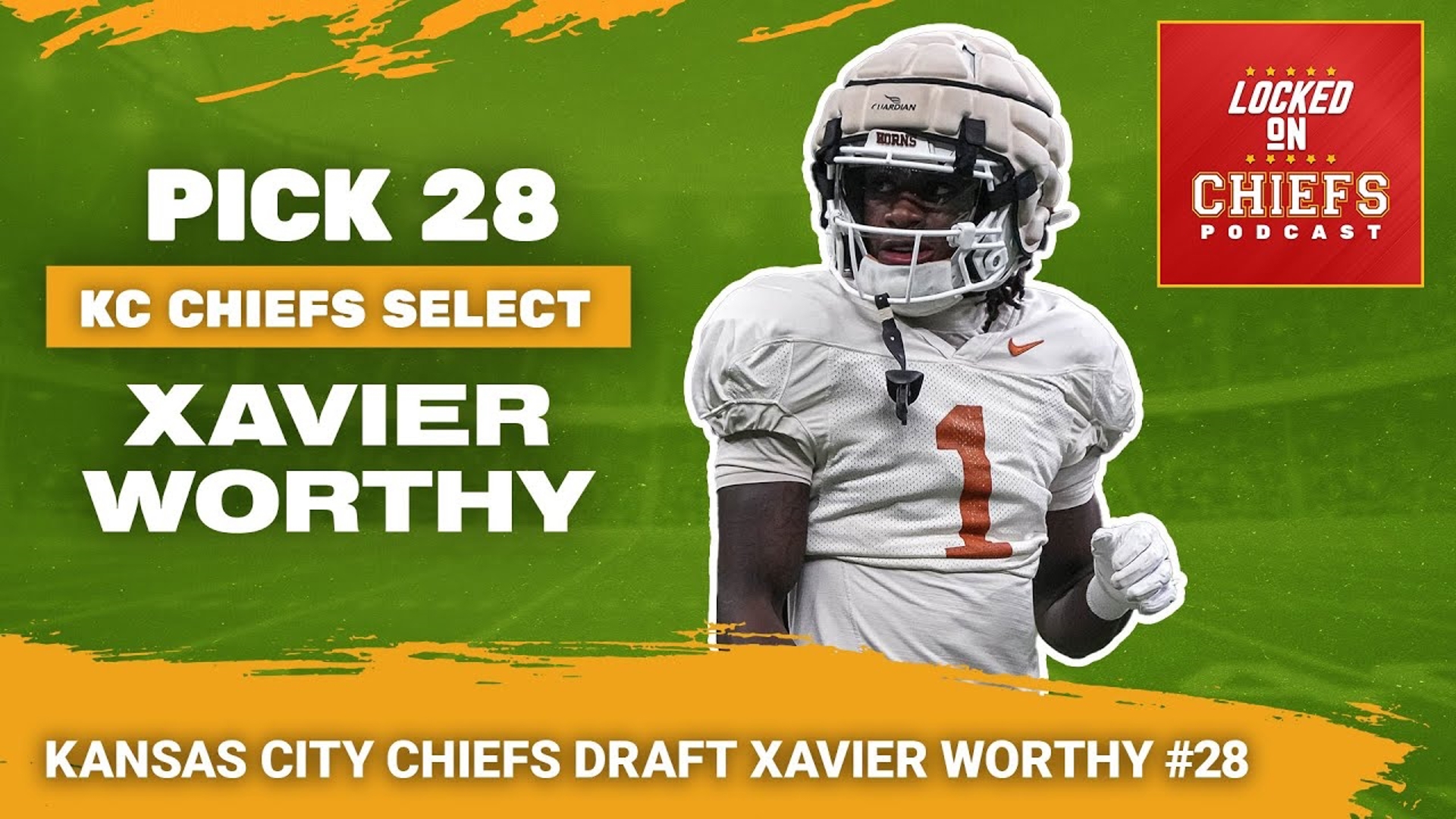 The Kansas City Chiefs have selected Texas Longhorns wide receiver Xavier Worth with the twenty-eighth overall pick in the 2024 NFL Draft.