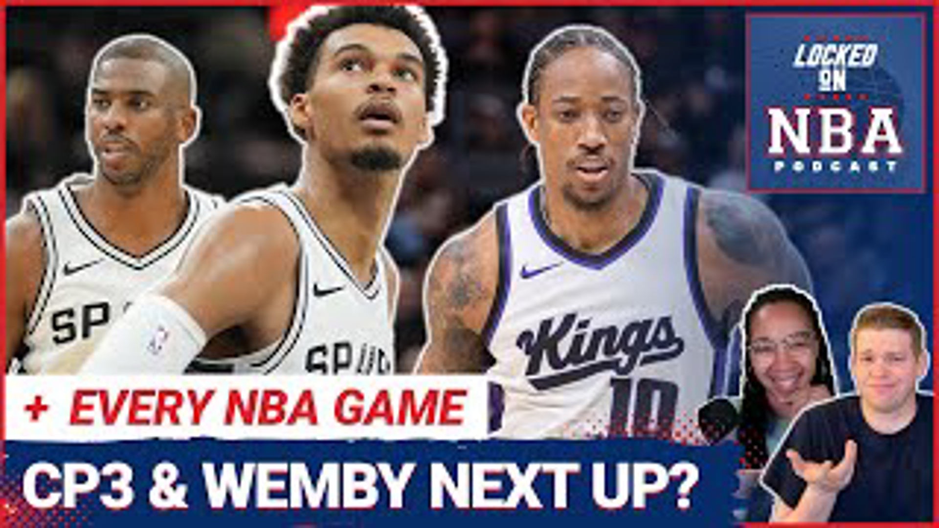 Victor Wembanyama & Chris Paul debut on the San Antonio Spurs, DeMar DeRozan debuts for the Sacramento Kings, but did anything move us in the NBA tonight?