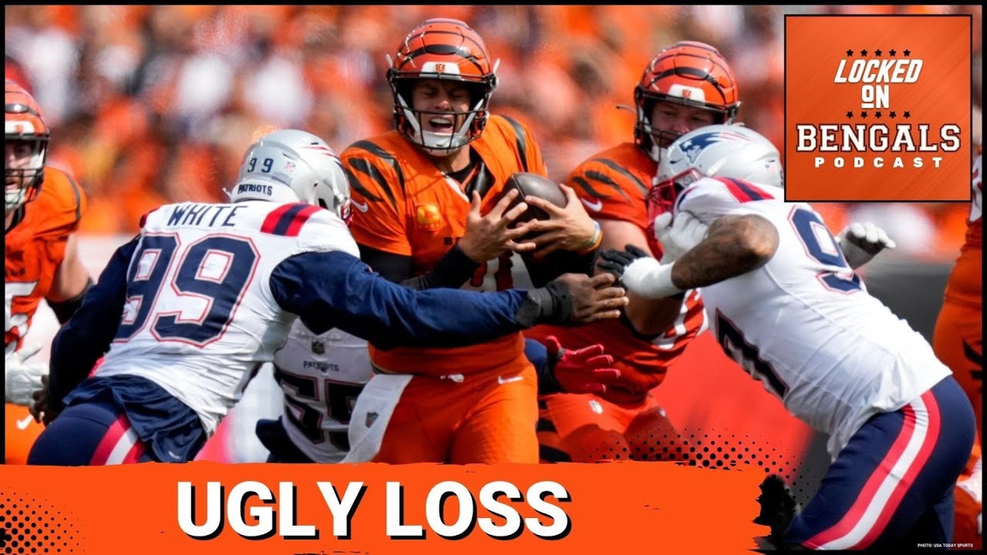 The Cincinnati Bengals lost to the New England Patriots 16-10 on Sunday afternoon.