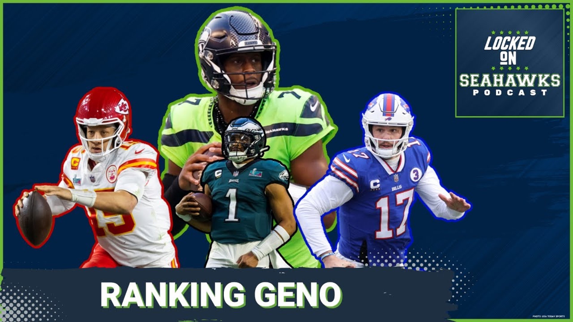 After finishing in the top five in the NFL in passing touchdowns and completion percentage in a breakout 2022 season, where does Geno Smith rank among QBs?