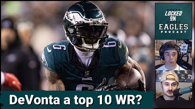 Philadelphia Eagles WR DeVonta Smith is a top 10 WR in the NFL! Agree or disagree?
