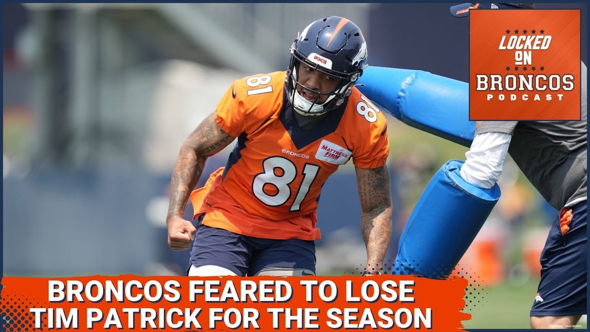 Denver Broncos lose WR Tim Patrick to feared season ending injury