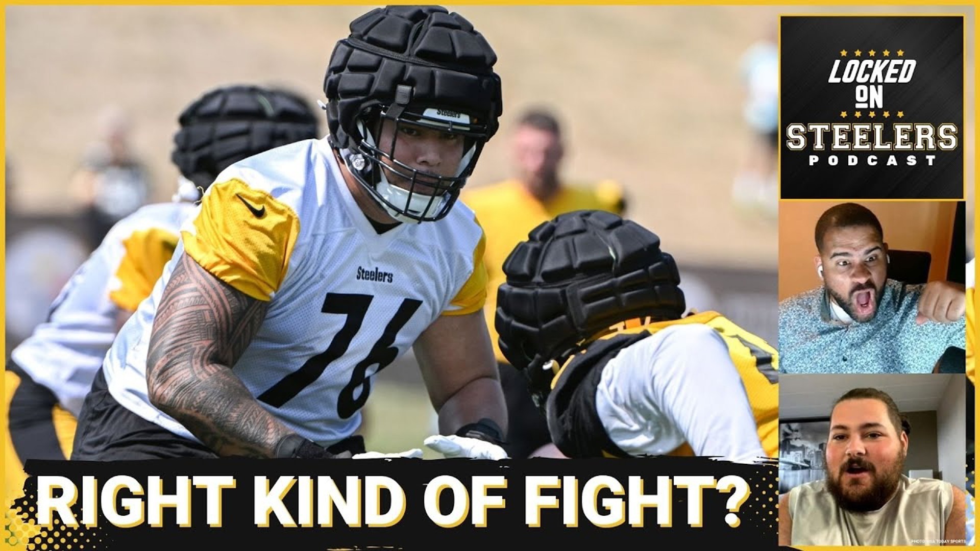 The Pittsburgh Steelers training camp featured its first big fight of the 2024 season when Troy Fautanu responded to Elandon Roberts' hit on Justin Fields.