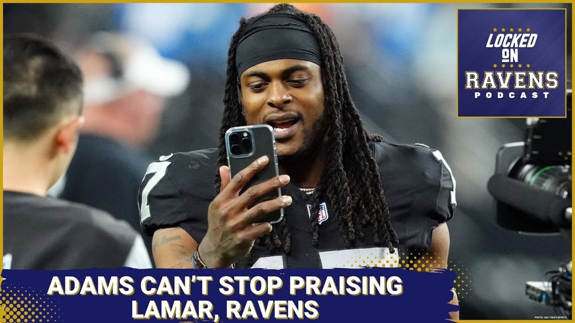 We look at Las Vegas Raiders wide receiver Davante Adams non-stop praising Lamar Jackson and the Baltimore Ravens with Your Boy Q.