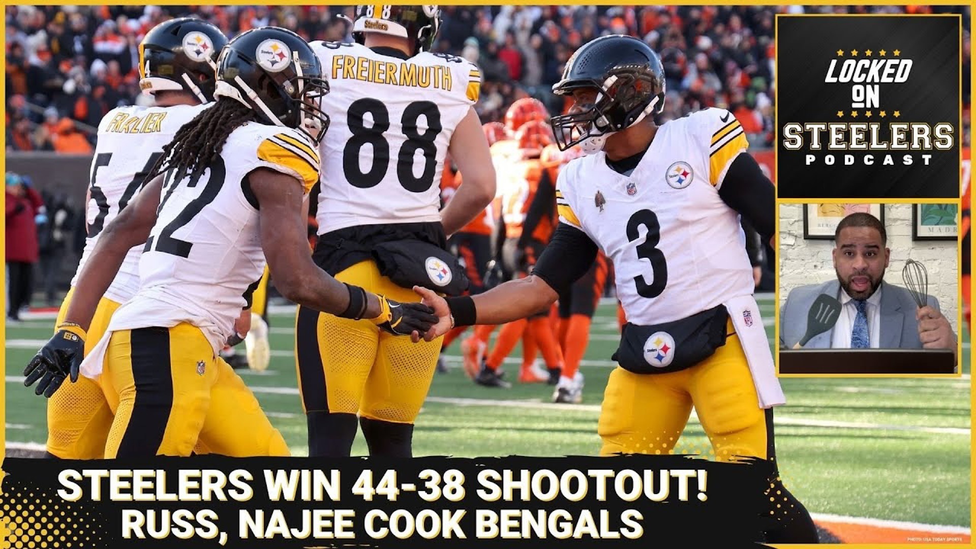 The Pittsburgh Steelers beat the Cincinnati Bengals 44-38 Sunday at PayCor Stadium with Russell Wilson and Najee Harris leading the way on offense.