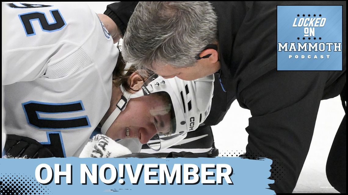 SHOCK Logan Cooley SURVIVES Knee to Knee Hit Capping DISASTROUS November Slide | Utah Mammoth Podcas