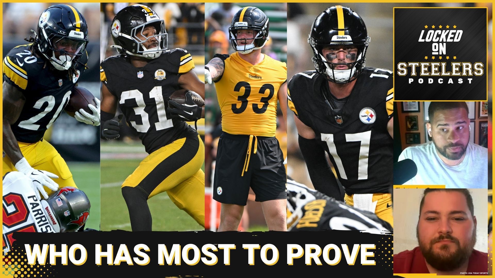 The Pittsburgh Steelers' preseason finale is tonight against the Carolina Panthers, so Chris Carter and Nick Farabaugh discuss the players who have the most to prove