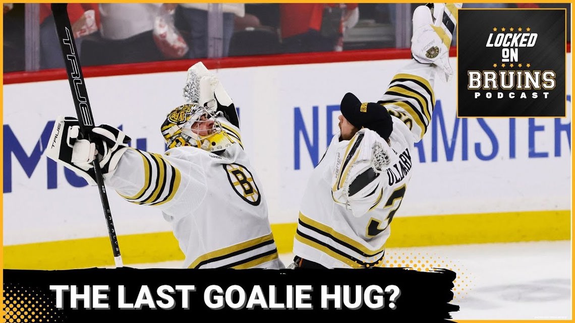 Have We Seen The Last Jeremy Swayman - Linus Ullmark Goalie Hug ...