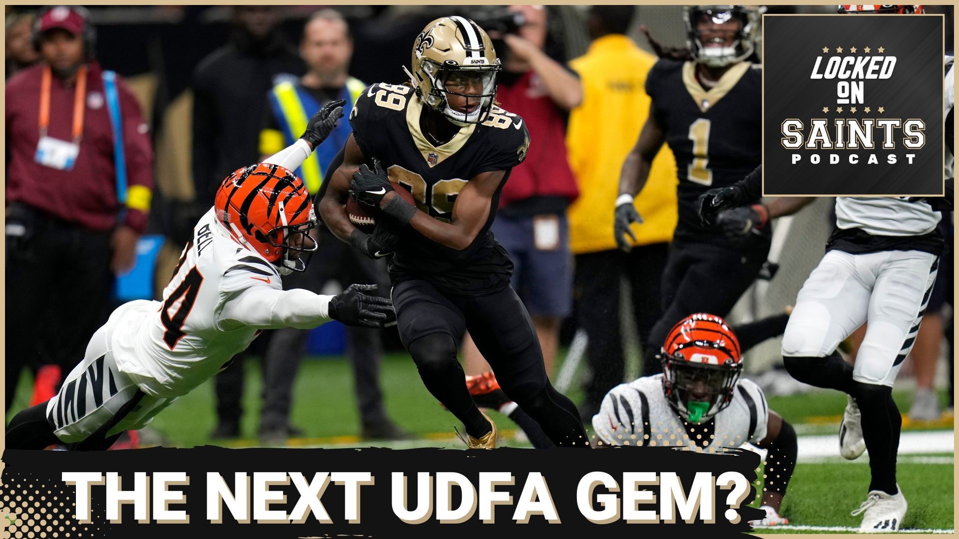 New Orleans Saints wide receiver Rashid Shaheed showed his explosive ability with his 44-yard touchdown run. Could he bet he next UDFA gem on the Saints roster?