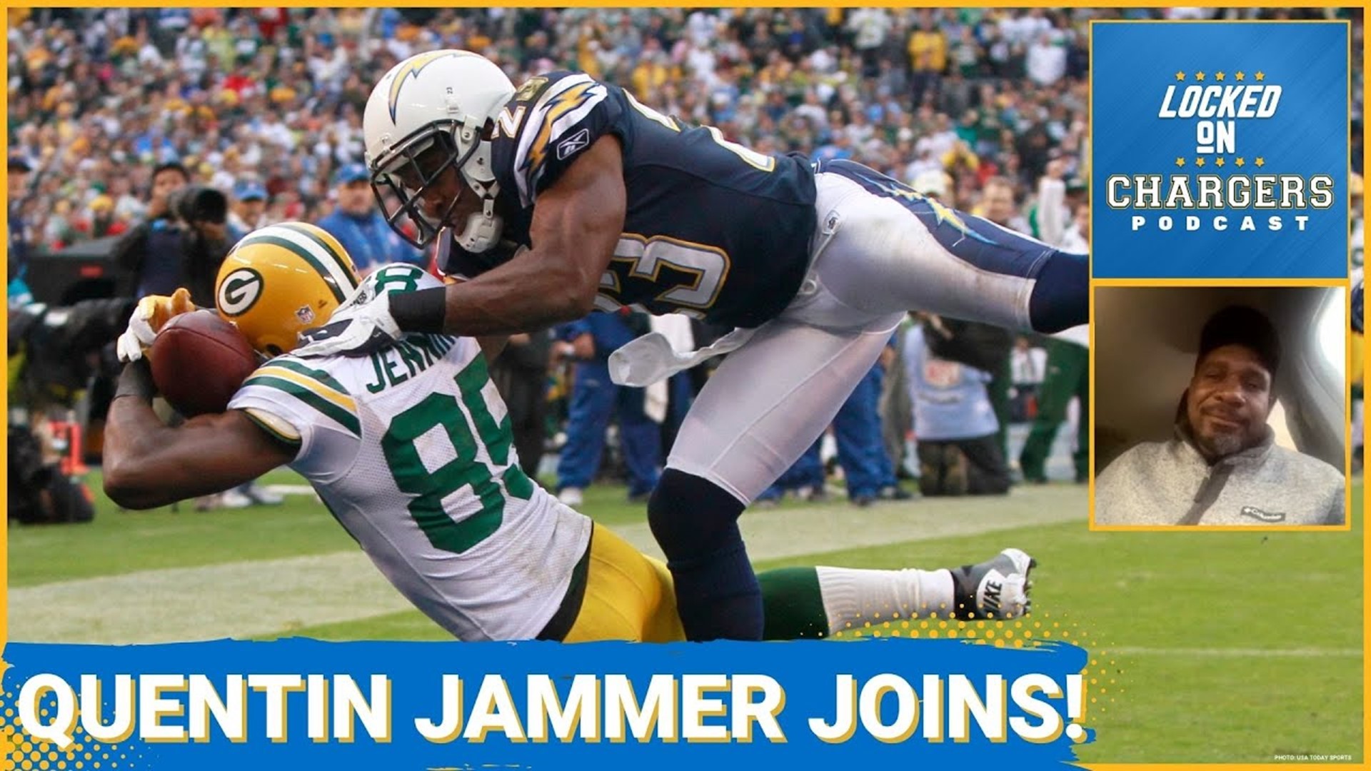 Cornerback Quentin Jammer represents Chargers greatness from the late 2000's playing on some of the franchise's greatest teams.