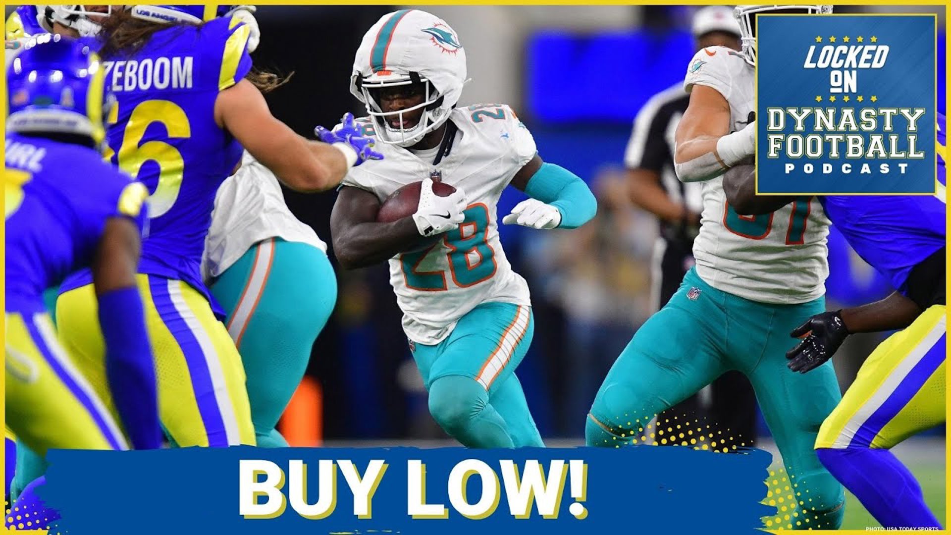 Miami Dolphins RB De'Von Achane did not post big numbers against the Los Angeles Rams on Monday Night Football.