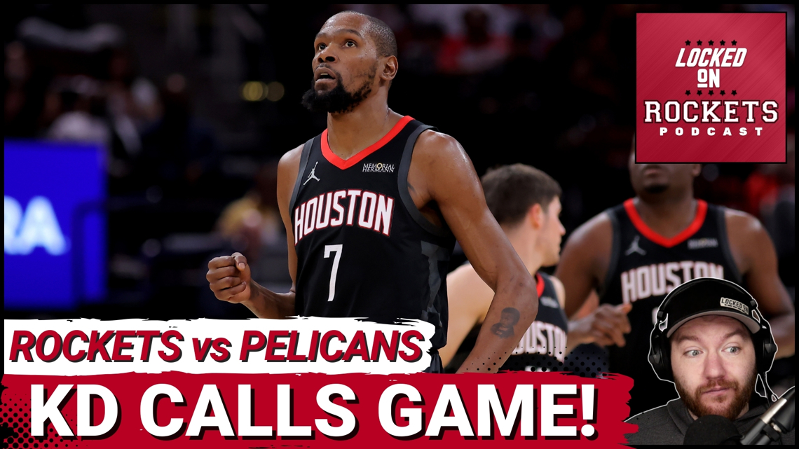 Kevin Durant CALLS GAME As Rockets RALLY Late Vs Pelicans, Amen ...