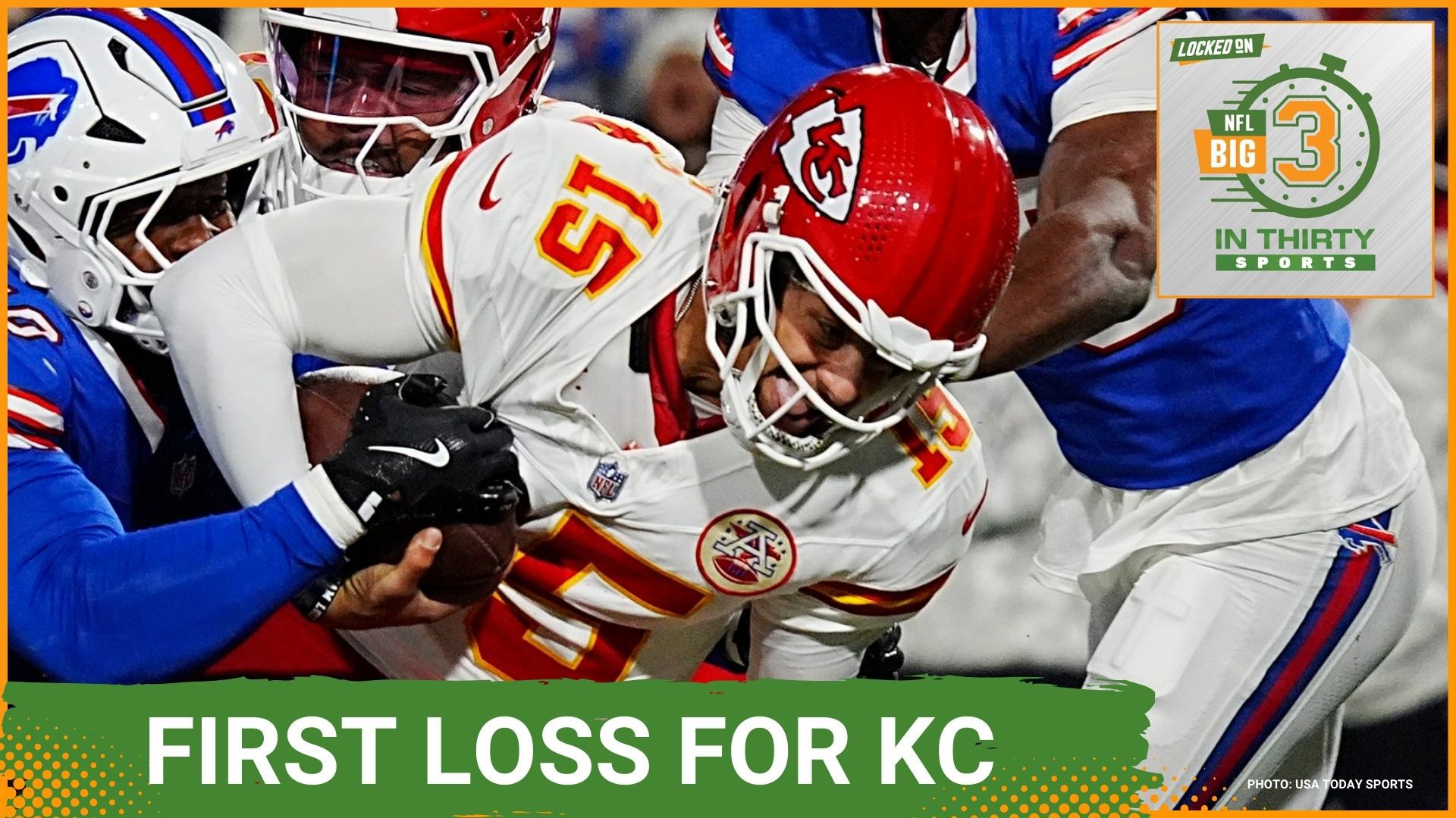 The Bills beat the Chiefs in the first loss of the season for Kansas City and the Steelers beat the Ravens. The Chargers take down the Bengals in the final seconds.