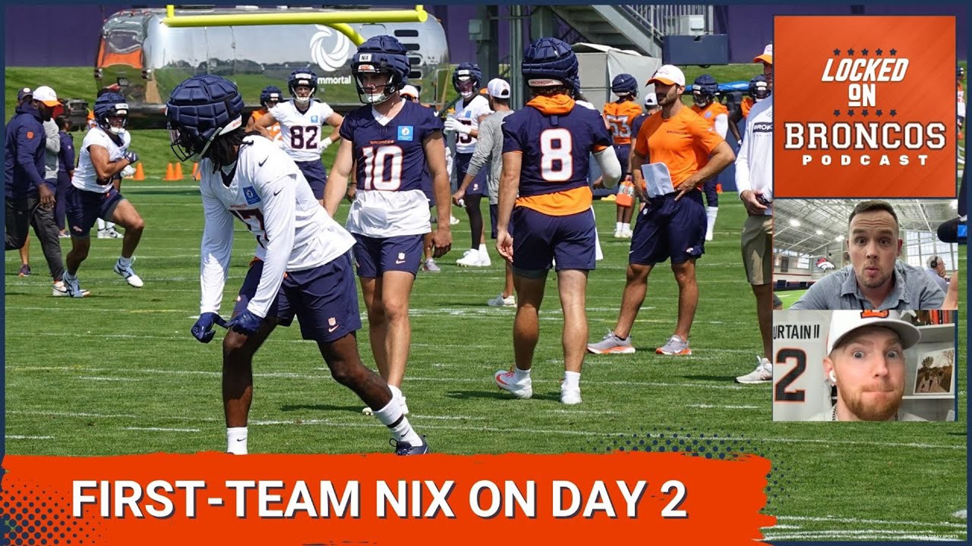 Denver Broncos Training Camp Day 2 Bo Nix Runs With FirstTeam Offense