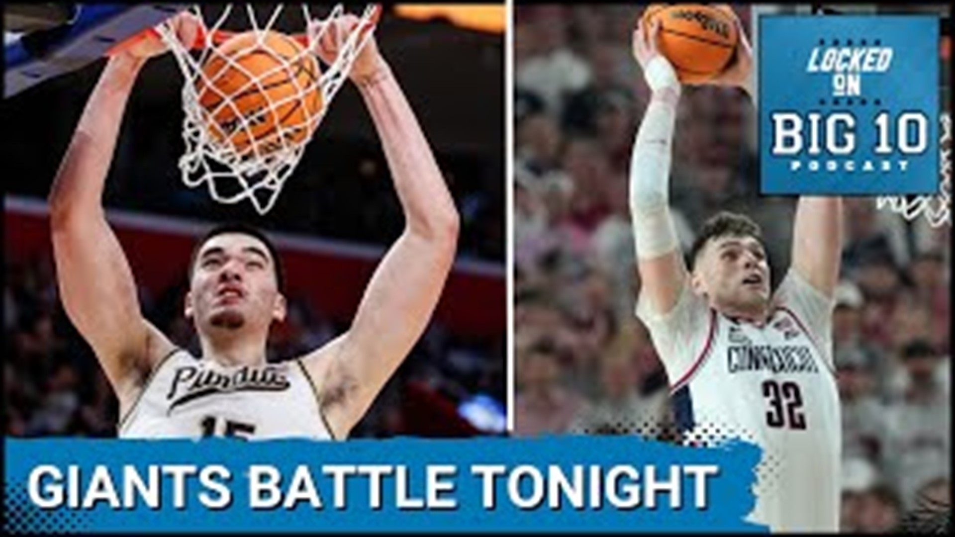 The Purdue Boilermakers and UConn Huskies battle tonight for the NCAA Tournament Championship for men's college basketball. Both teams are led by 7 footers.