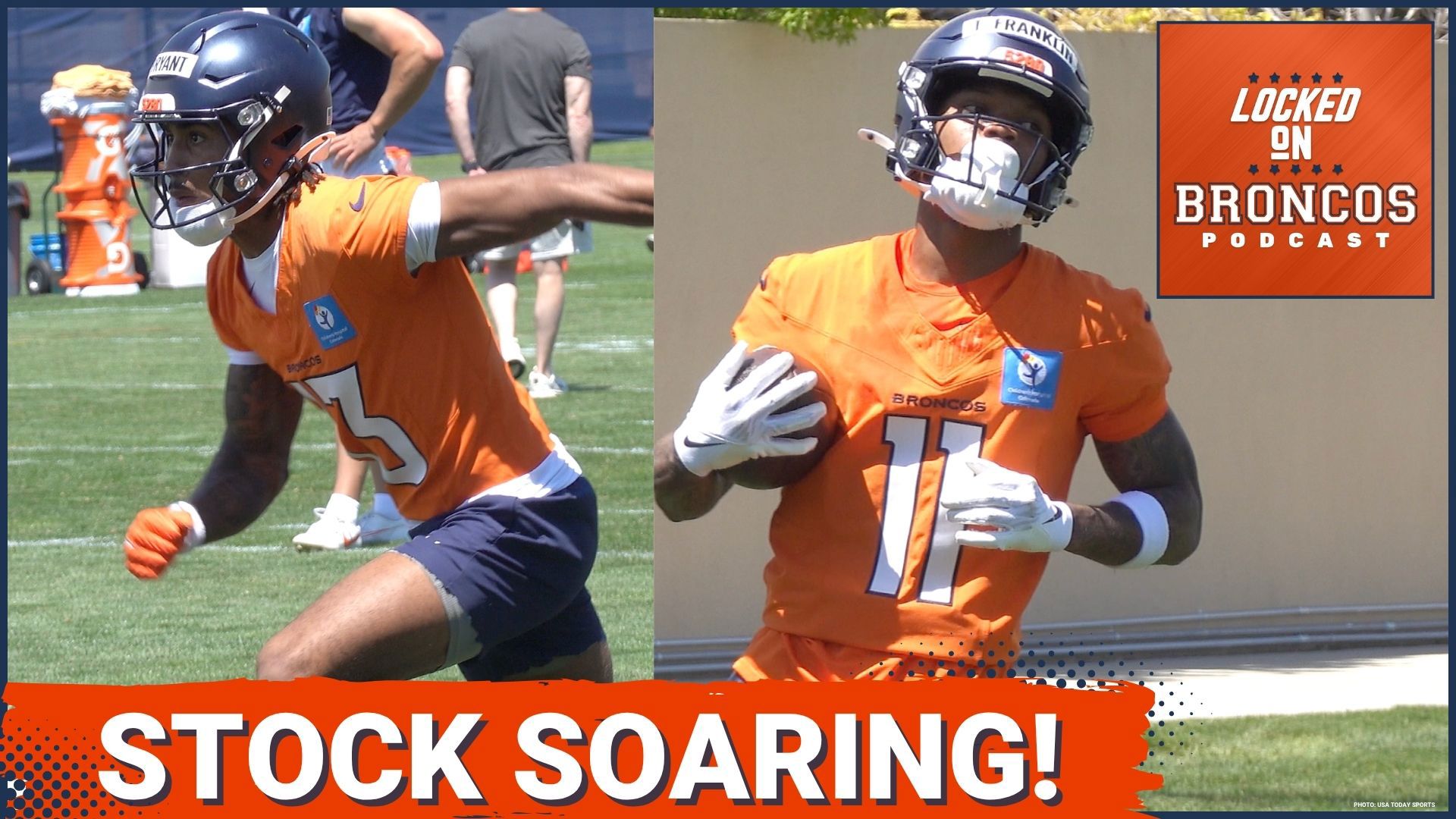 The Denver Broncos stock is rising with young wide receivers Troy Franklin and Pat Bryant, who had impressive showings during Broncos minicamp.