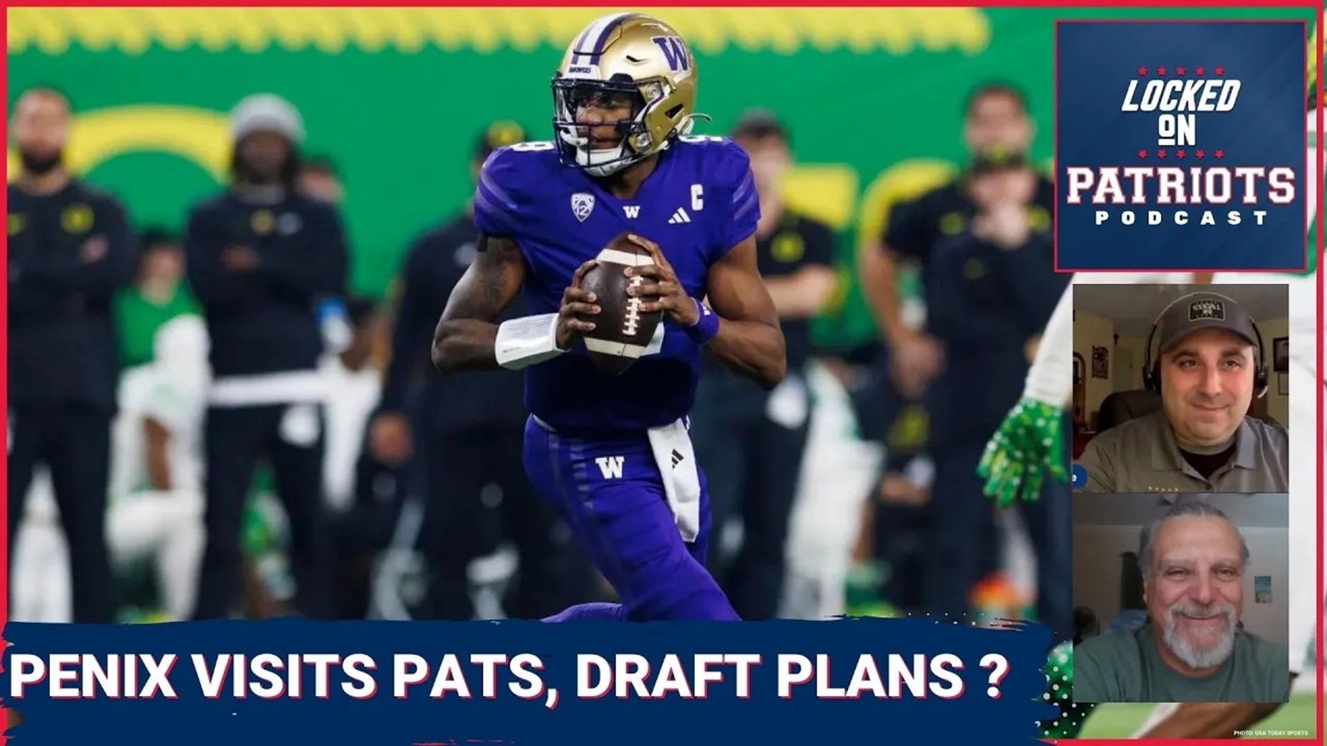 The New England Patriots continue to do their due diligence in scouting quarterbacks for the 2024 NFL Draft by hosting Washington standout Michael Penix, Jr.