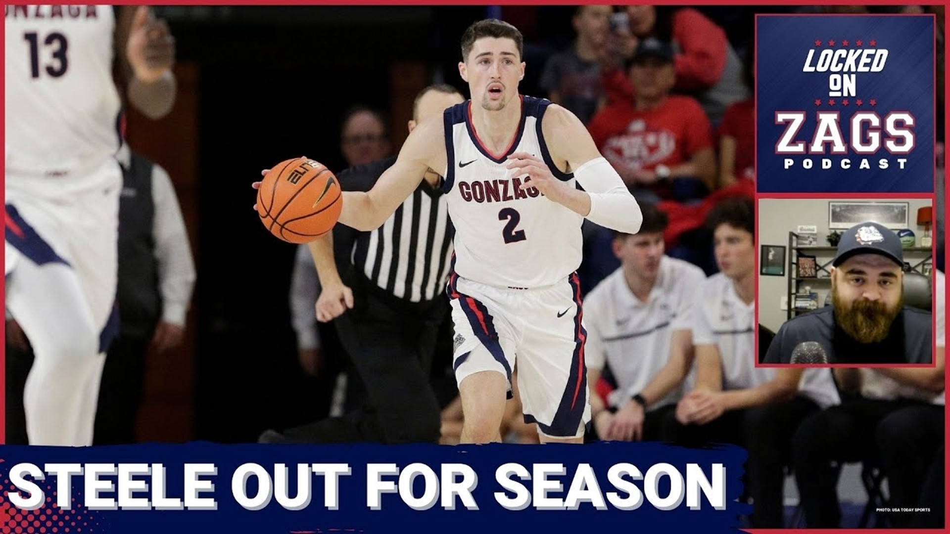 Gonzaga Bulldogs Wing Steele Venters OUT For The SEASON! | Dusty ...