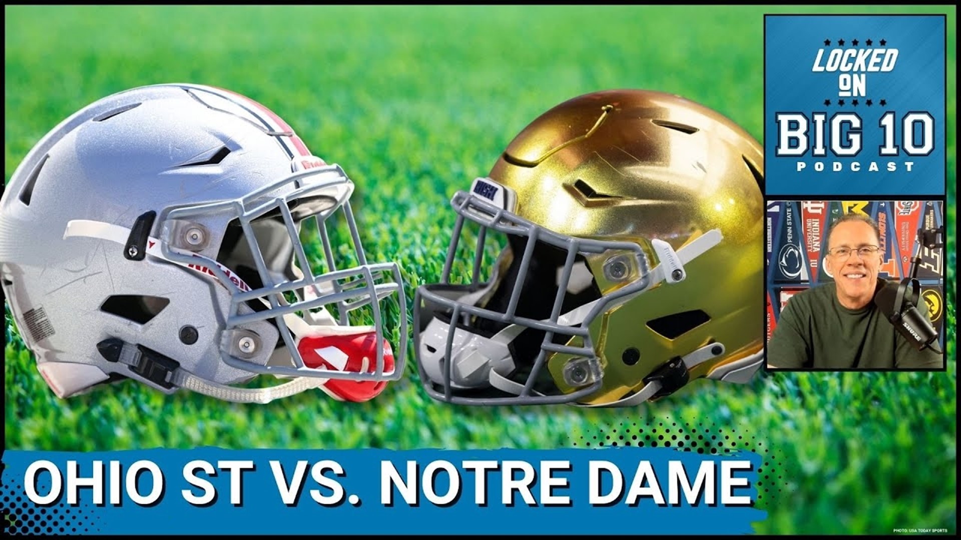 The Ohio State Buckeyes football team travels to South Bend, Indiana to play the Notre Dame Fighting Irish in a September showdown