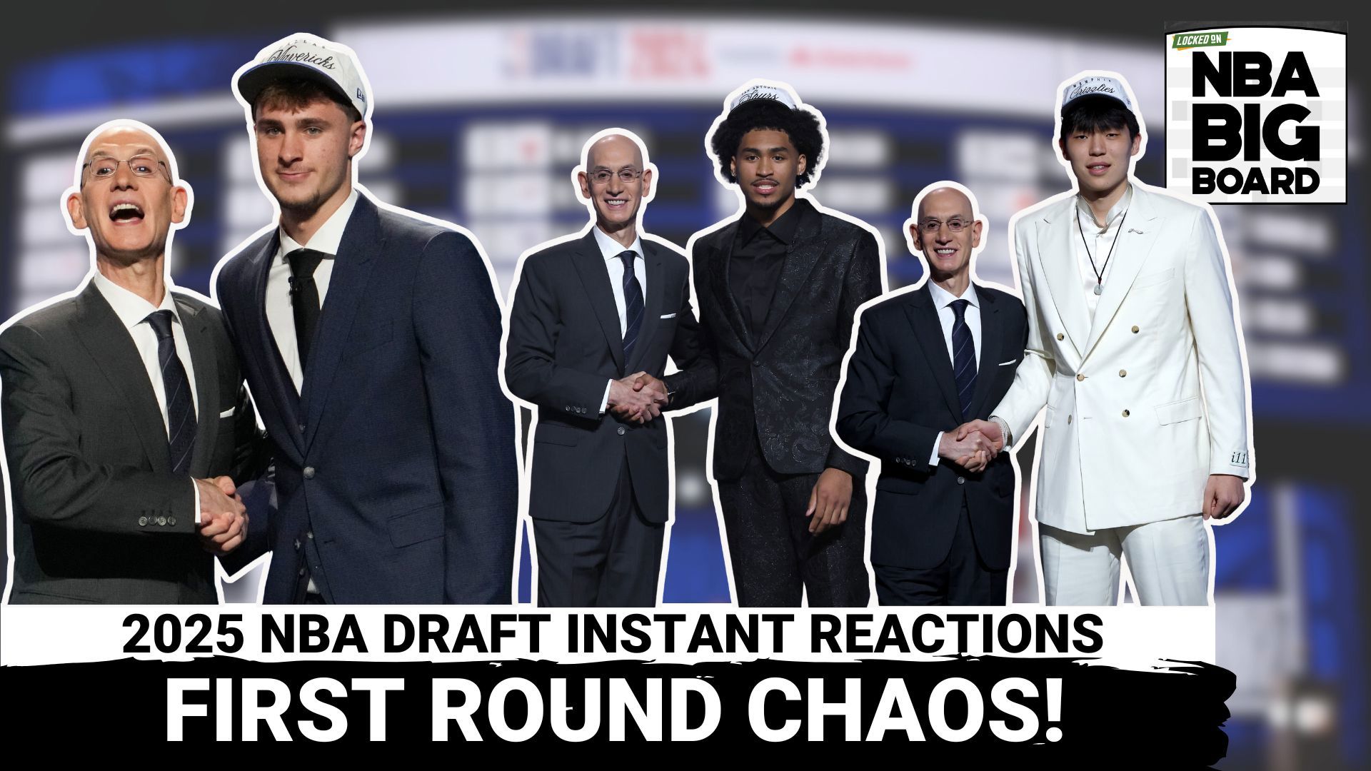 Rafael Barlowe and James Barlowe react to the first round of the 2025 NBA Draft in a special episode of the Locked On NBA Big Board Podcast.