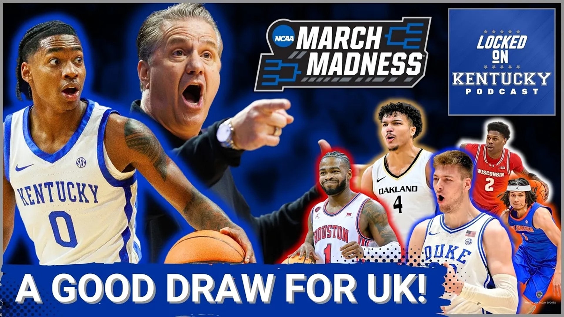 The Kentucky Wildcats got an interesting draw in the NCAA tournament bracket.